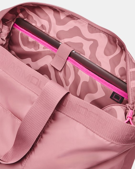 Women's UA Essentials Signature Tote Bag, Pink, pdpMainDesktop image number 6